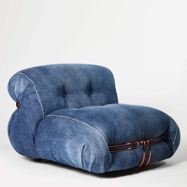 Cassina-Soriana-denim-Sessel-Scarpa